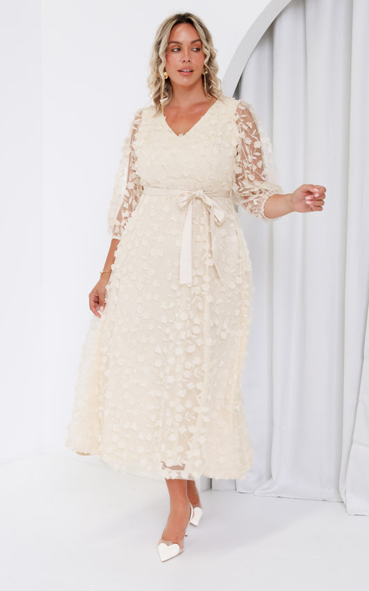 Leonie Maxi Dress - Cloud Cream