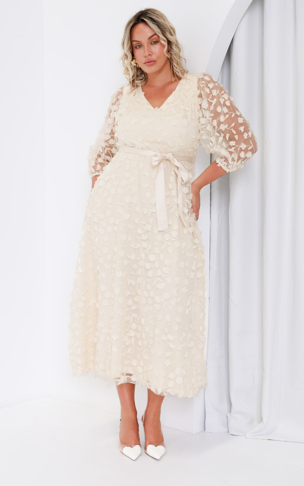 Leonie Maxi Dress - Cloud Cream