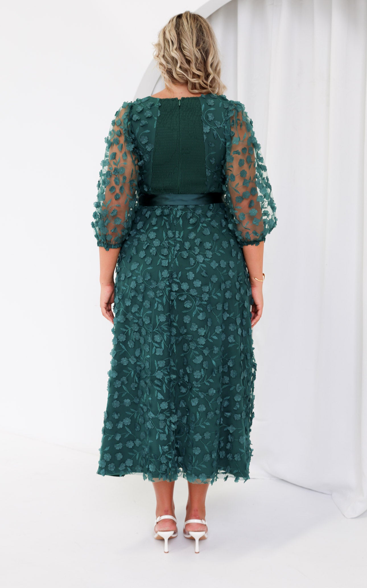 Leonie Maxi Dress - Dark Teal Green