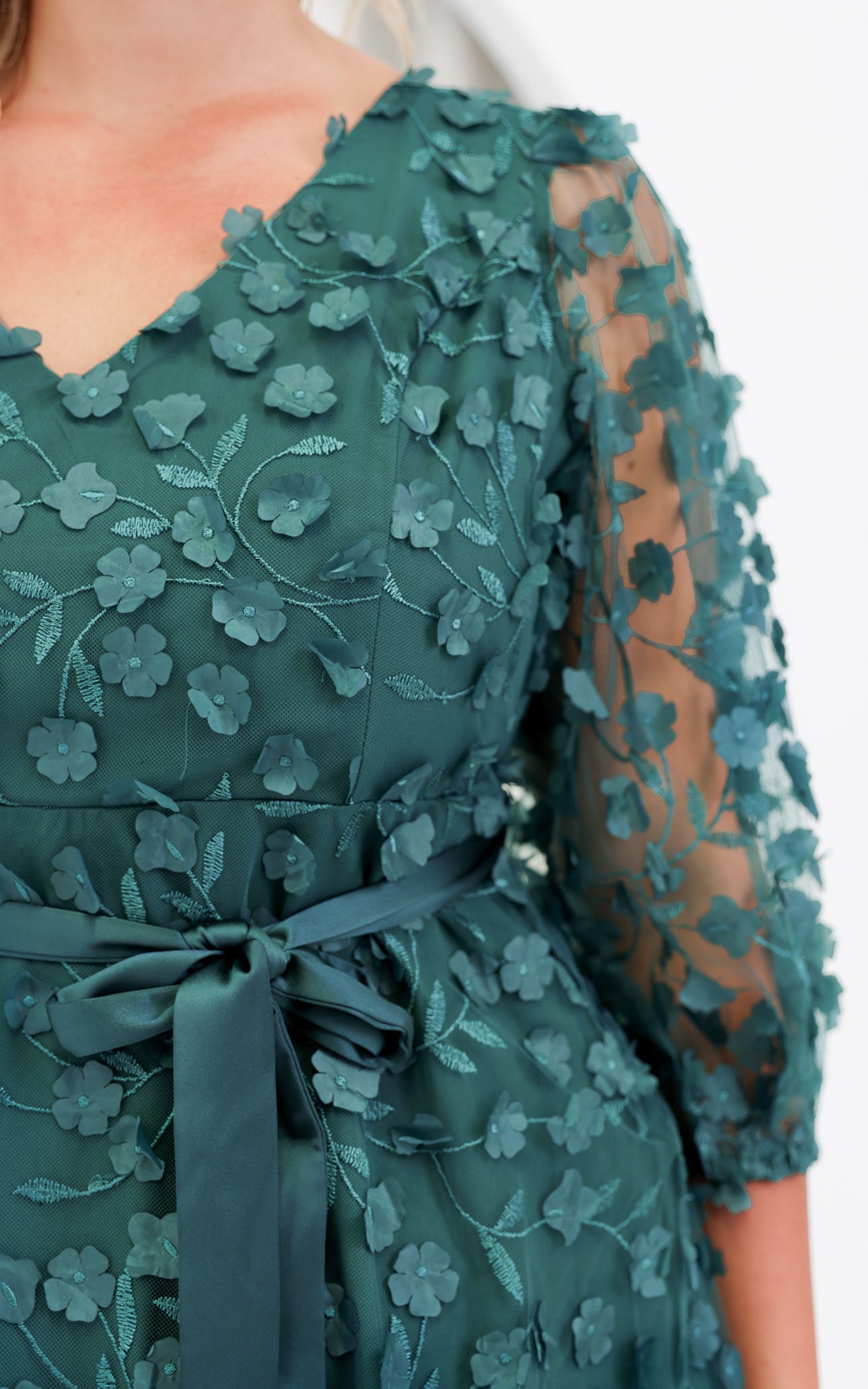 Leonie Maxi Dress - Dark Teal Green