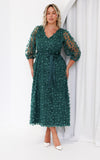 Leonie Maxi Dress - Dark Teal Green