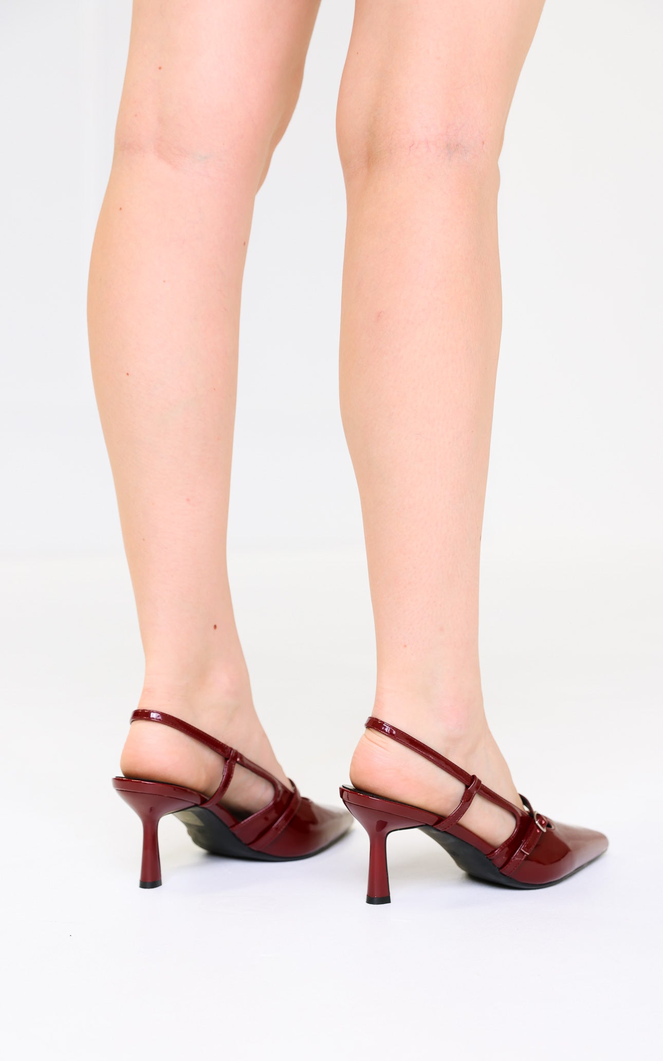 Liason Slingback Heels - Wine