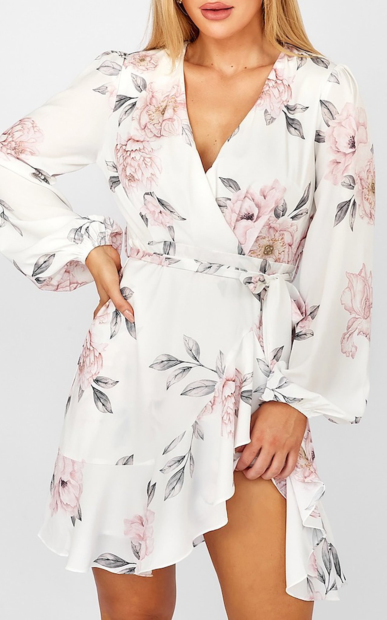 Liliana Dress - White Floral