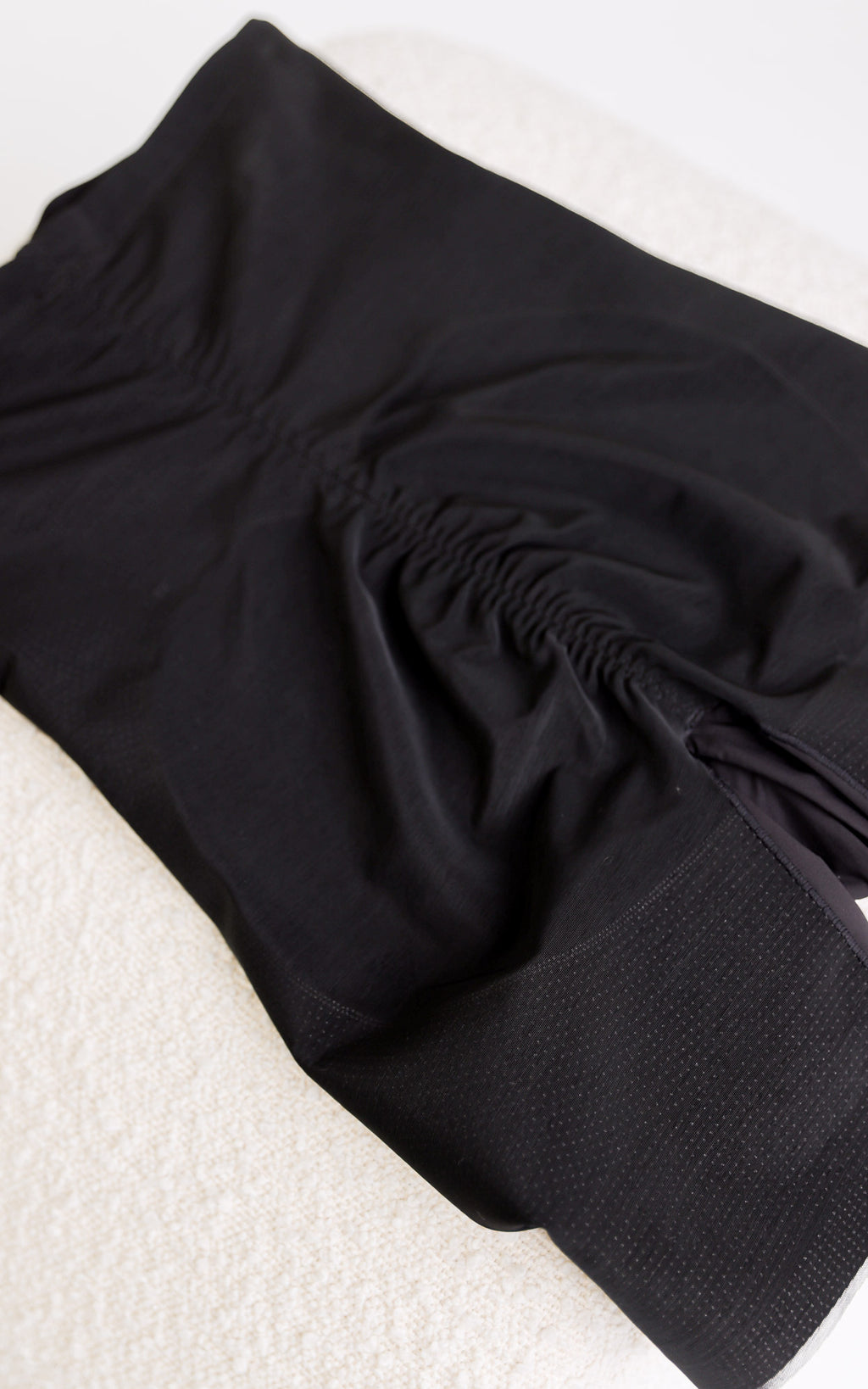 Lilla High Waisted Boning Shapewear Control Shorts - Black