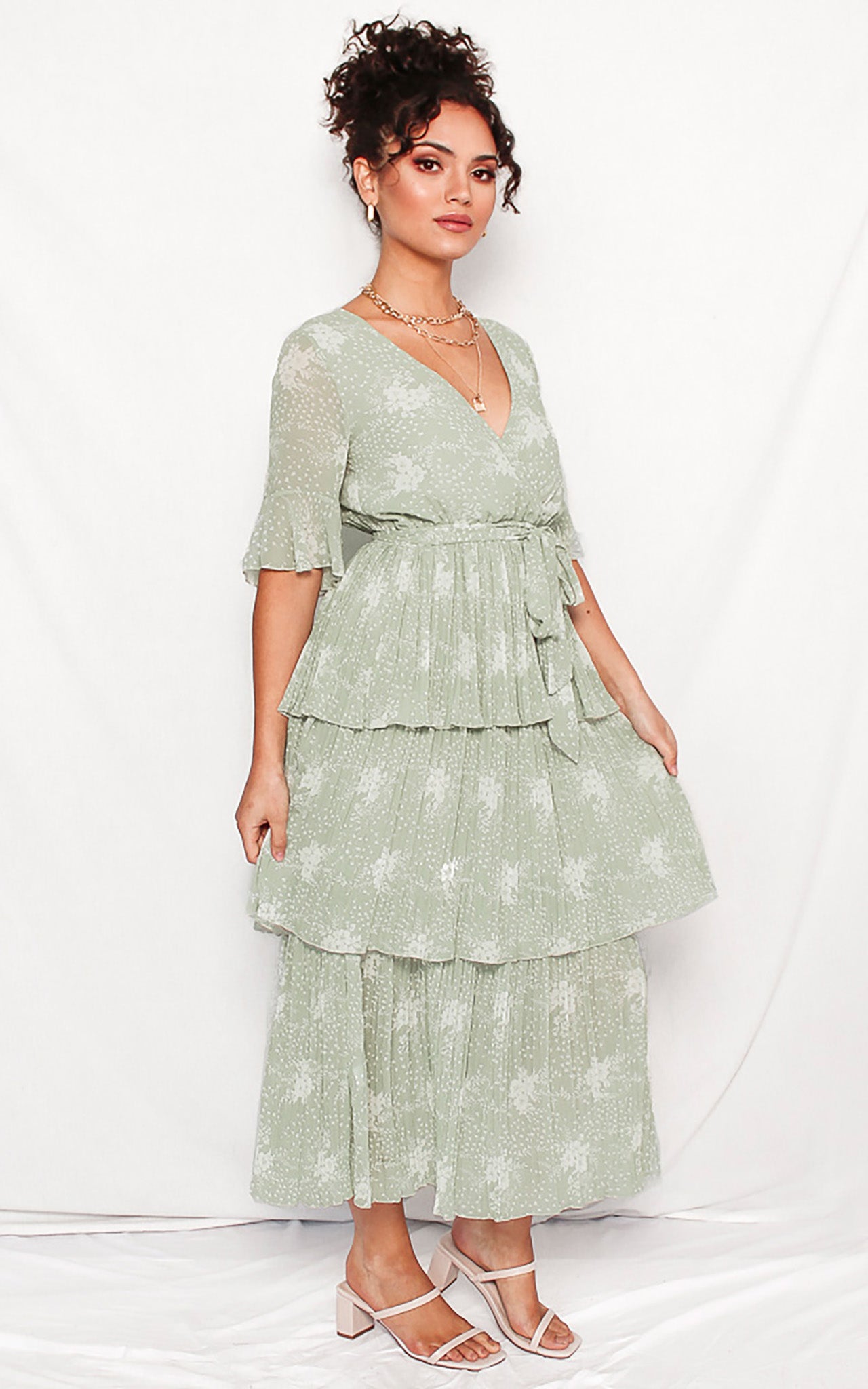 Lilo Dress - Sage Floral