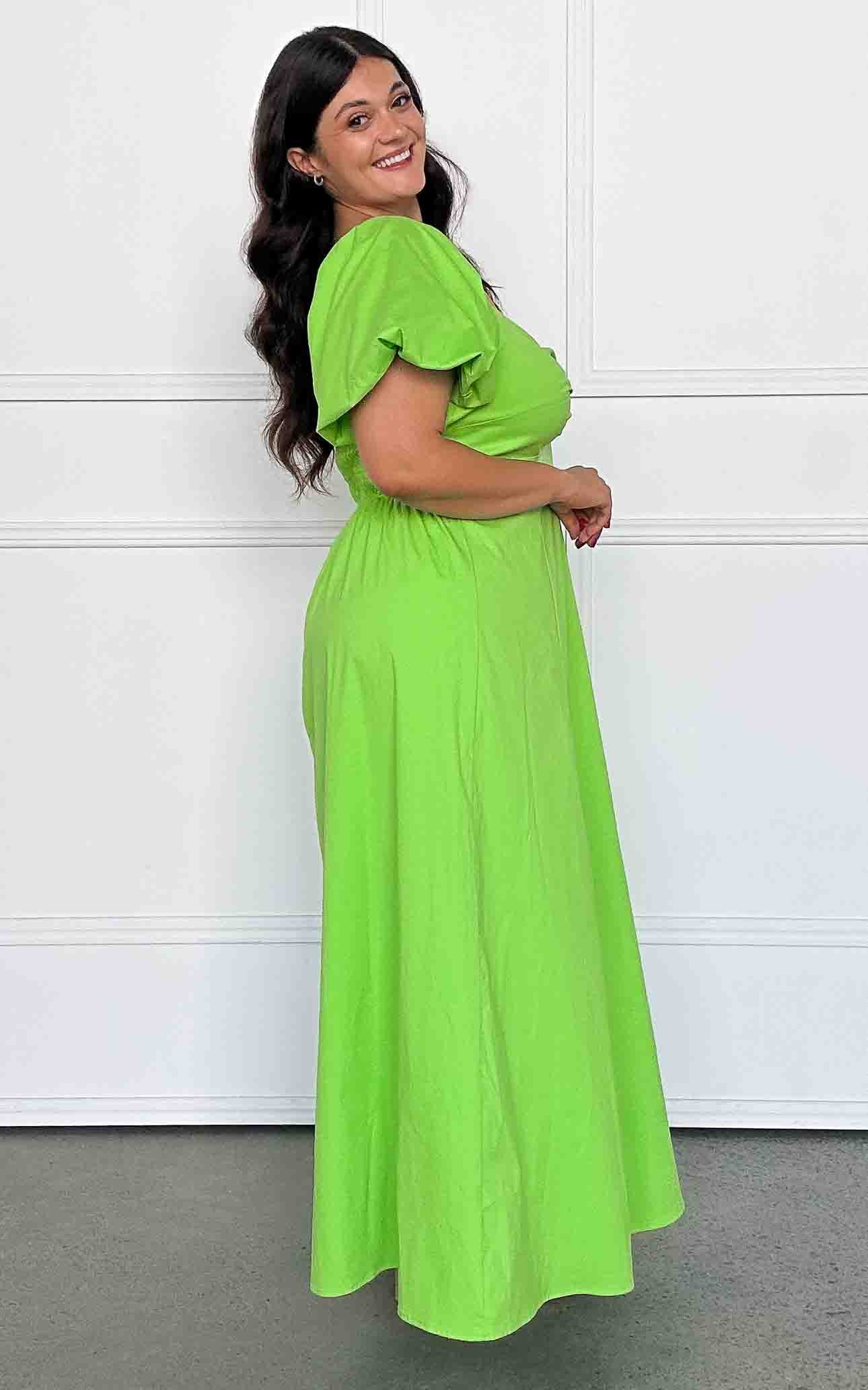 Lina Maxi Dress - Apple Green