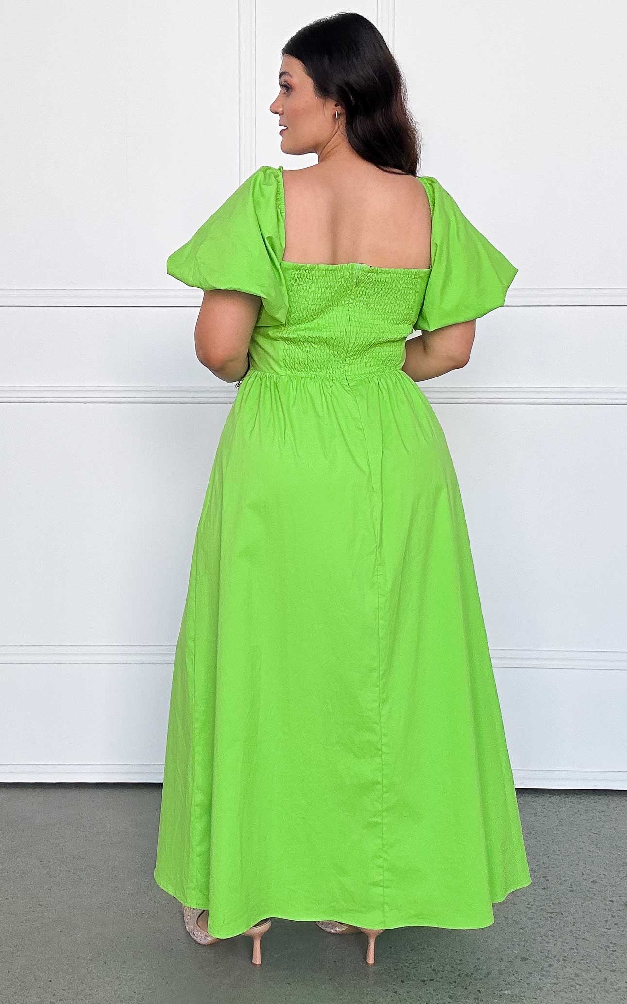 Lina Maxi Dress - Apple Green