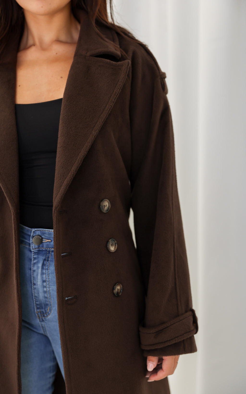 London Trench Coat - Dark Chocolate Brown