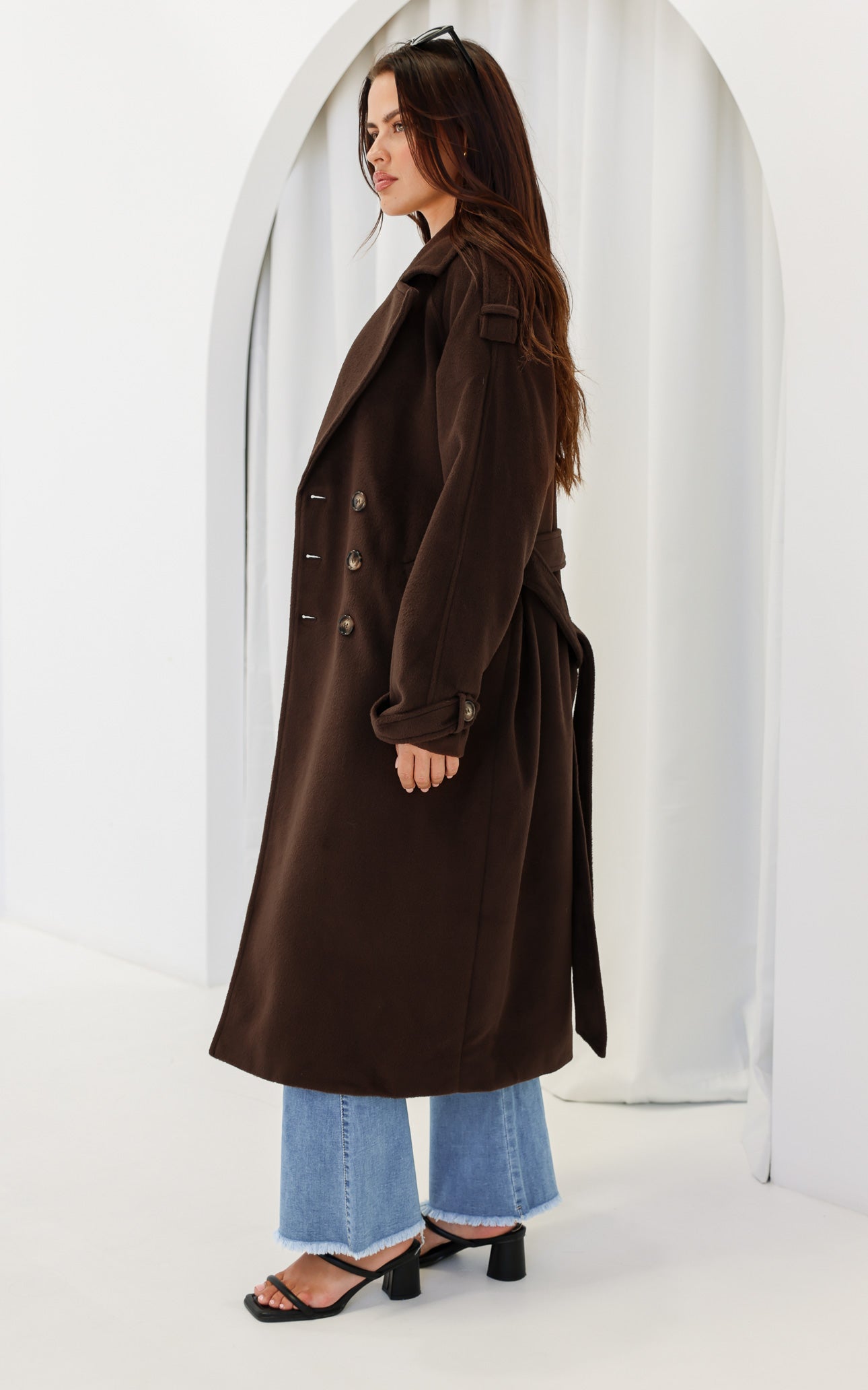 London Trench Coat - Dark Chocolate Brown