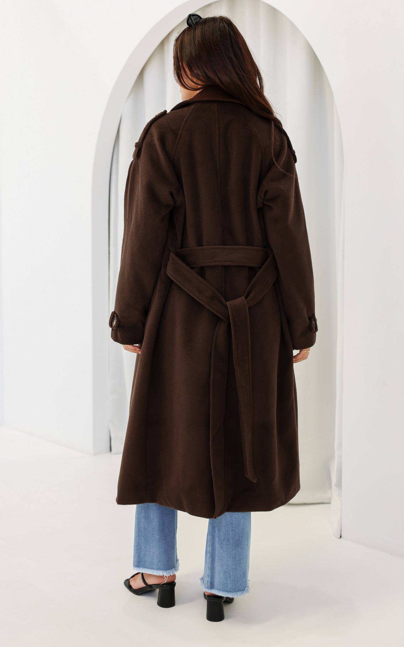 London Trench Coat - Dark Chocolate Brown