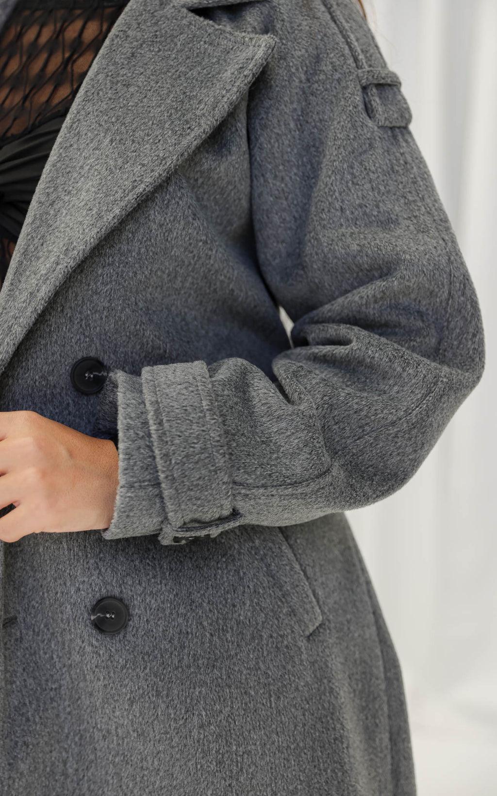 London Trench Coat - Grey Marle