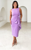 Luisa Midi Dress - Lilac