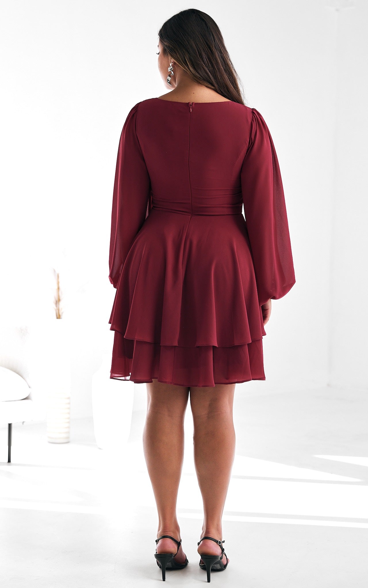 Lydia Dress - Ruby Wine