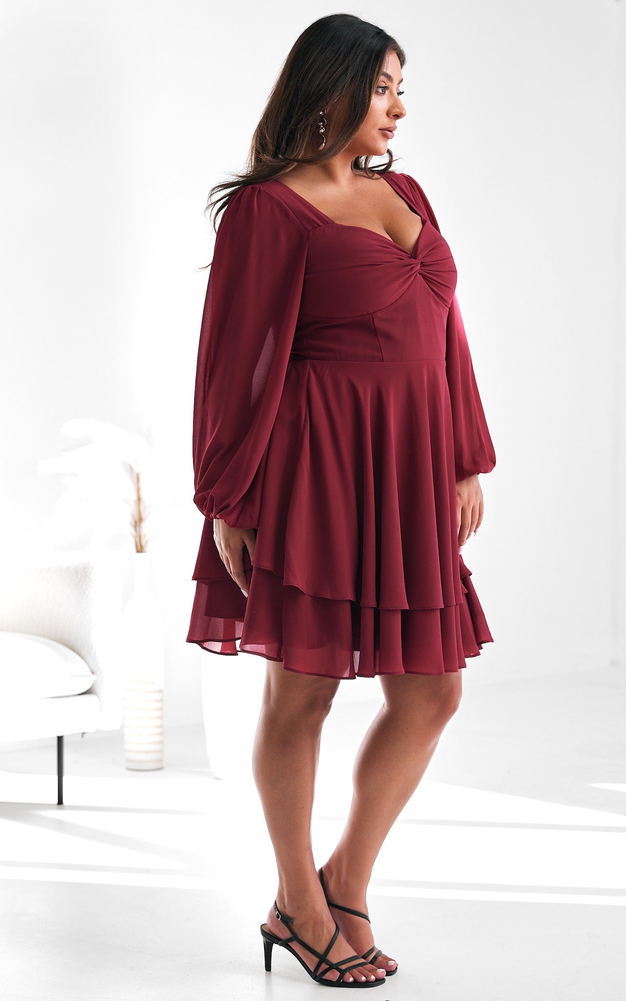 Lydia Dress - Ruby Wine