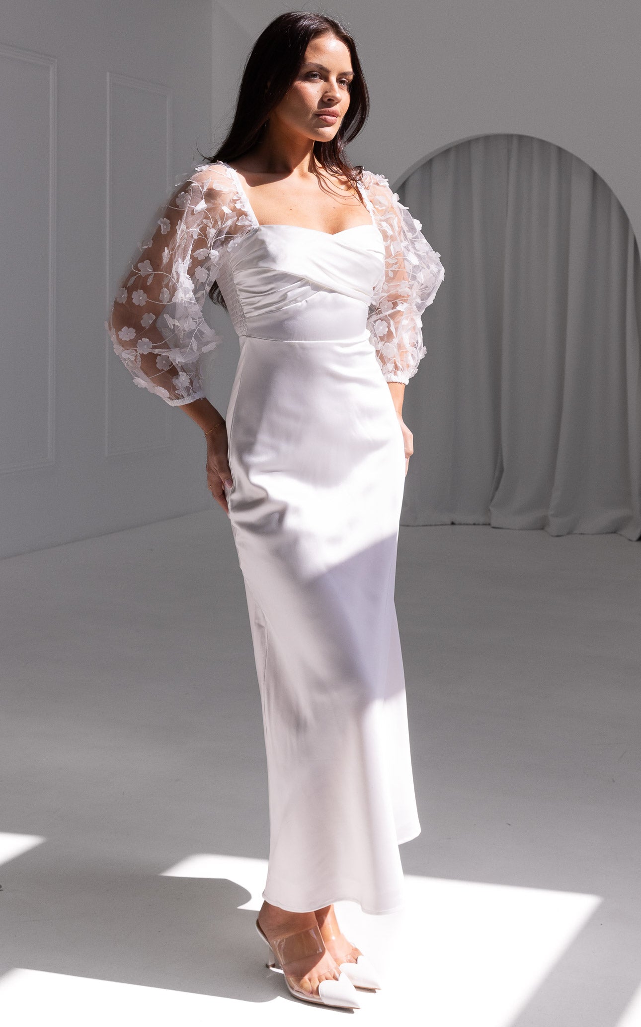 Leana Maxi Dress - White