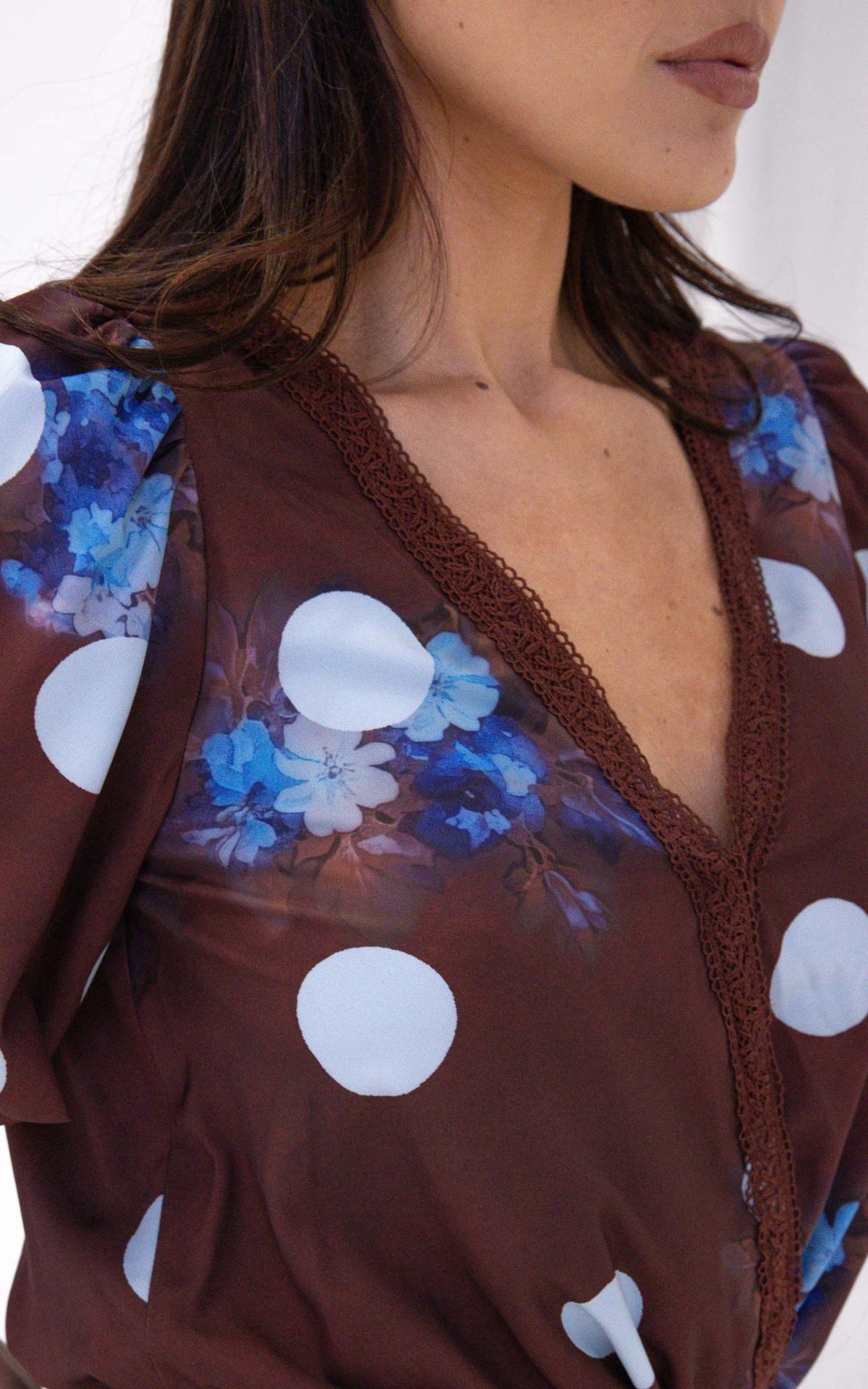 Liam Bodysuit - Chocolate Brown Multi Print