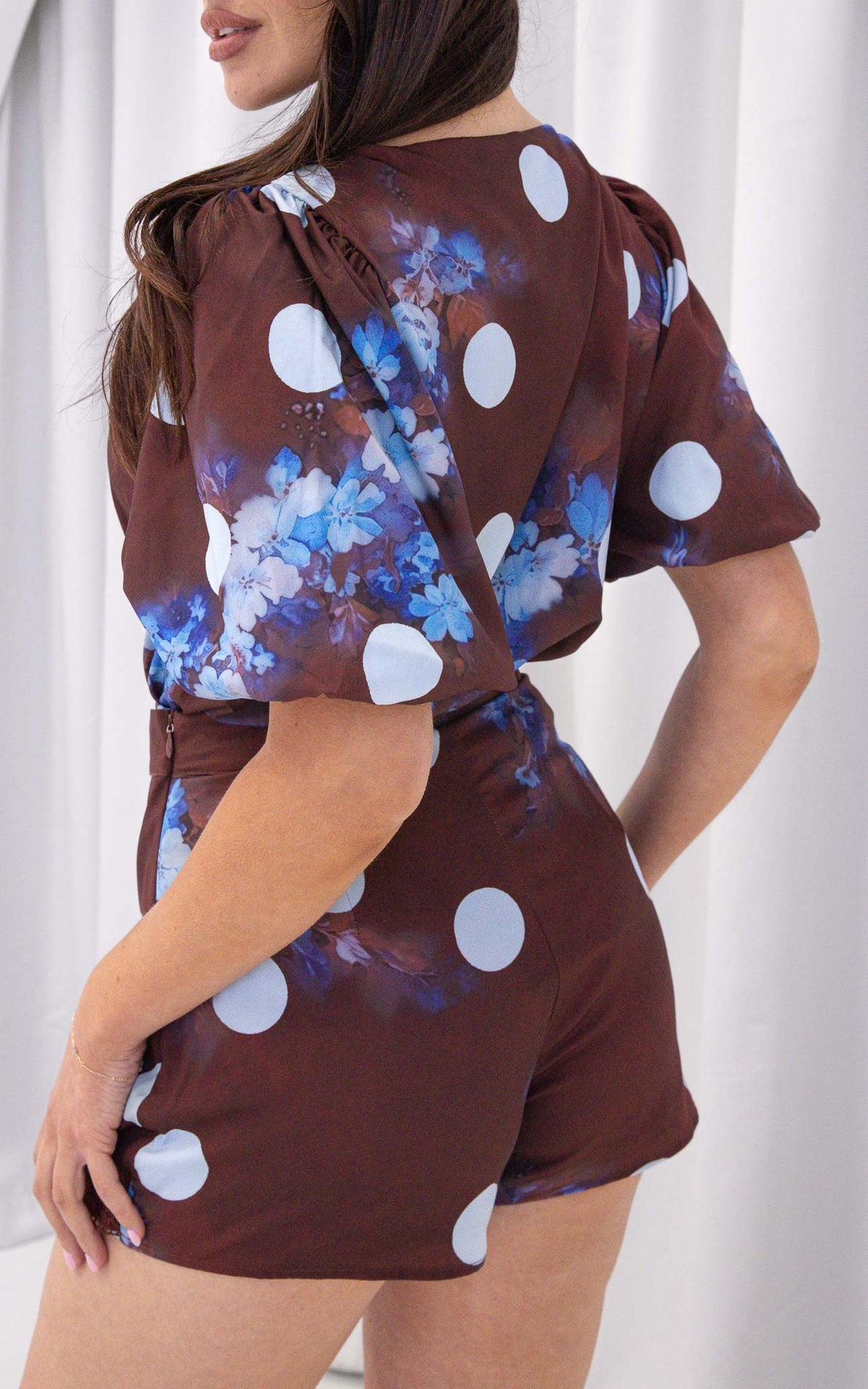 Liam Bodysuit - Chocolate Brown Multi Print