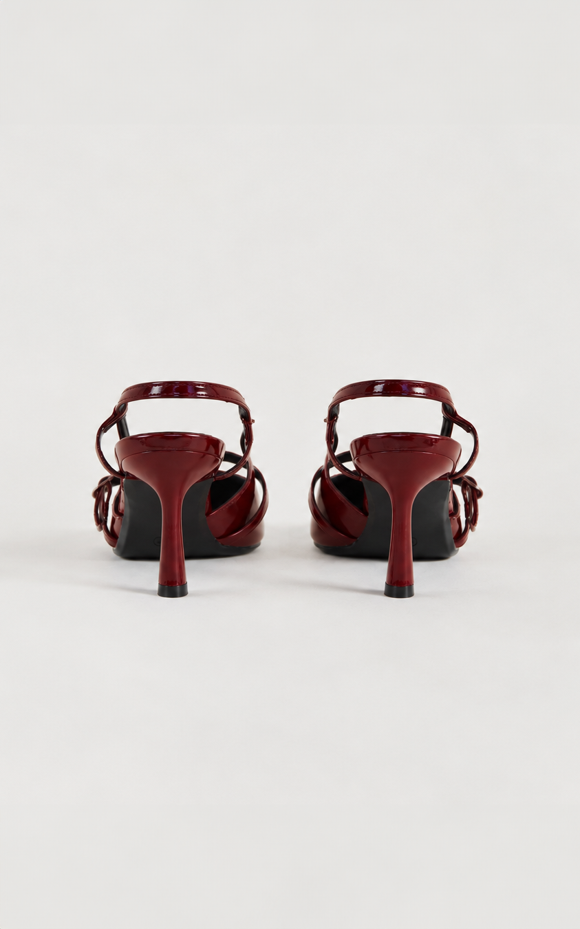 Liason Slingback Heels - Wine