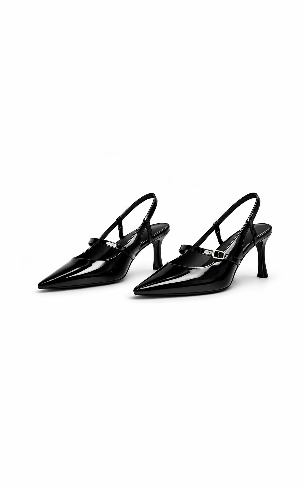 Liason Slingback Heels - Black