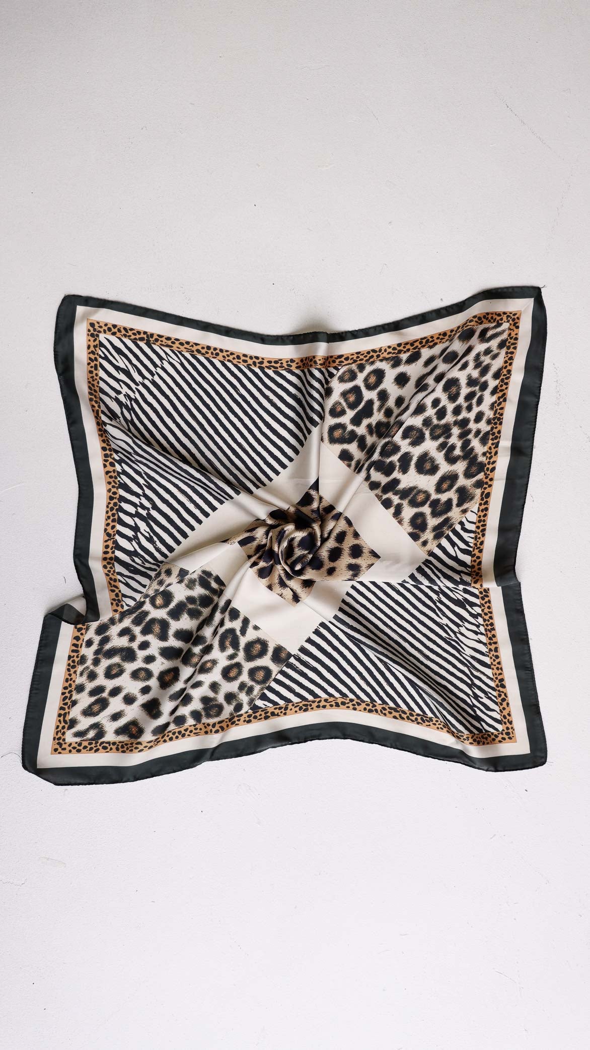 Lombardi Square Bandana - Green Animal Multi Print