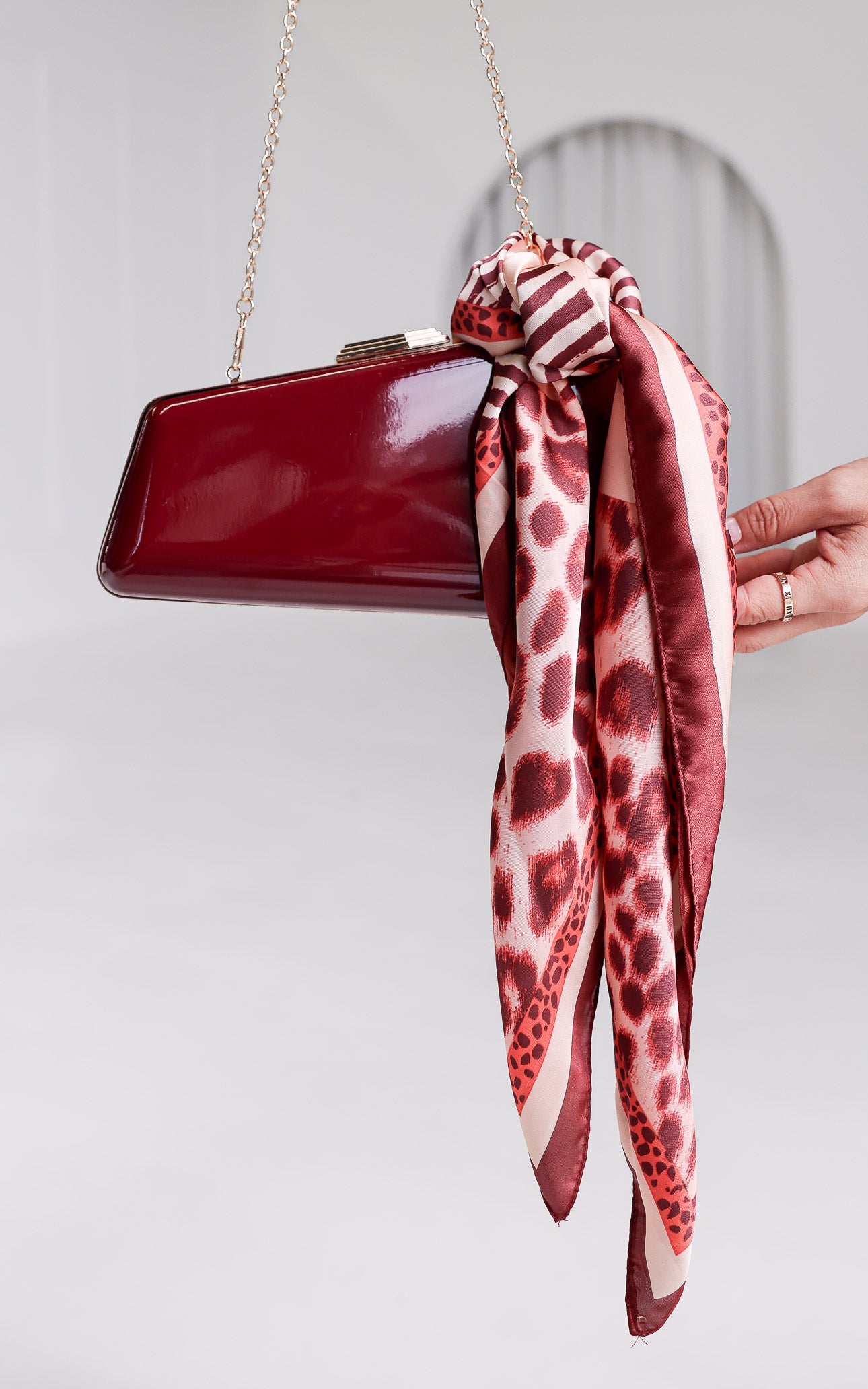 Lombardi Square Bandana - Wine Animal Multi Print