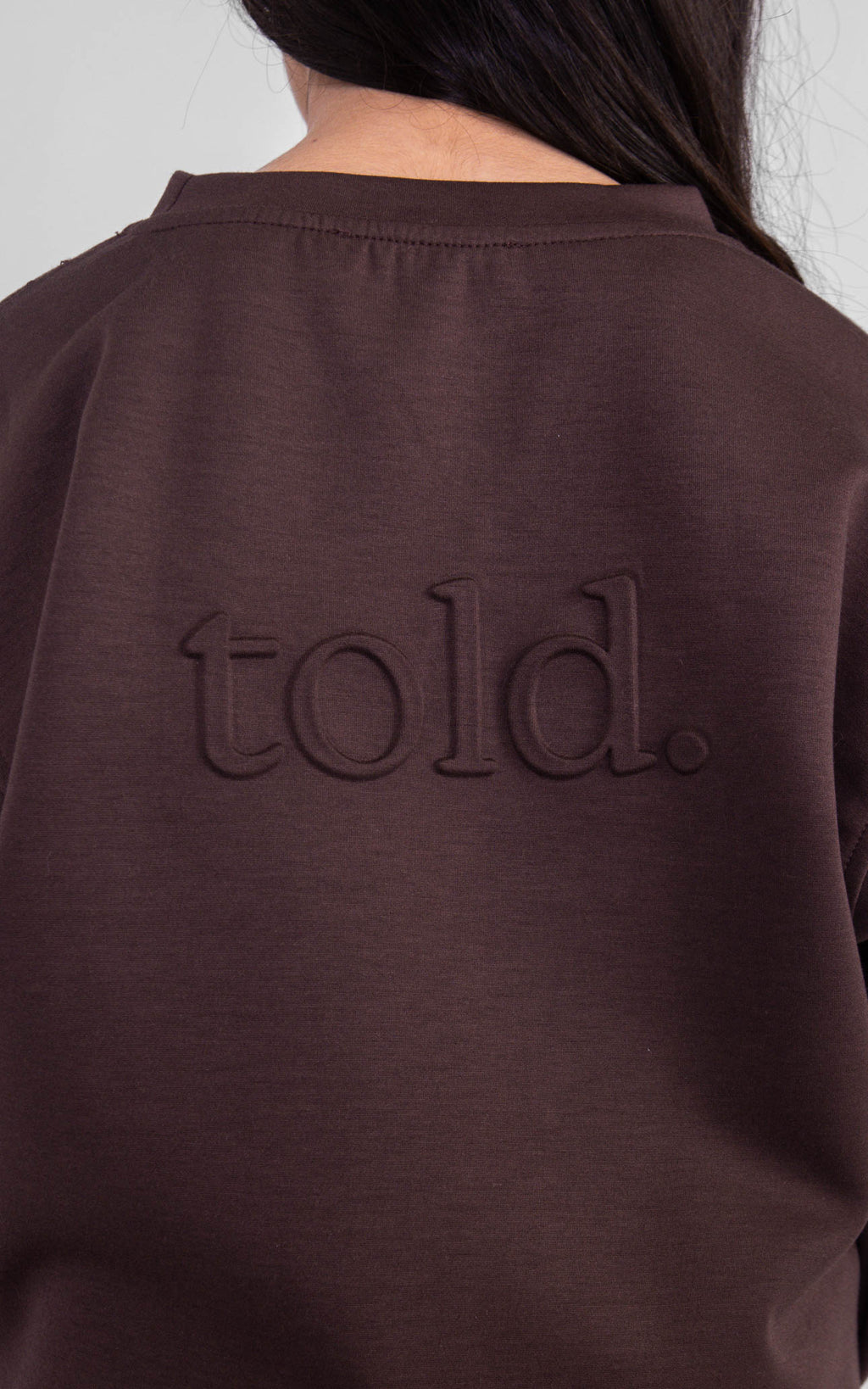 Luca Kids Crew Neck Jumper - Chocolate Brown
