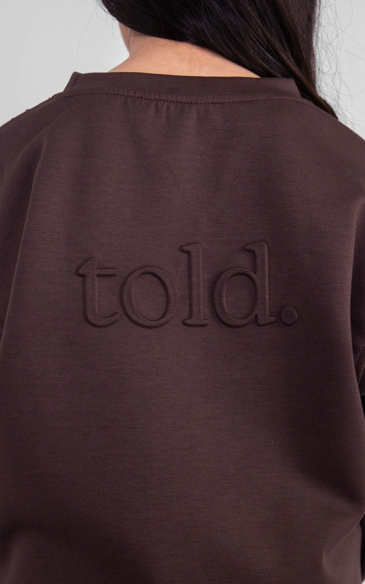Luca Kids Crew Neck Jumper - Chocolate Brown