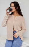 (PREORDER) Lumiere Diamante Cardigan - Beige