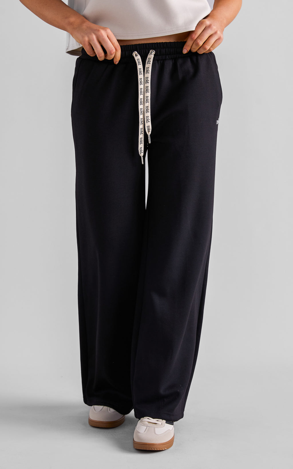 Luther Unisex Wide Leg Trackpants - Black