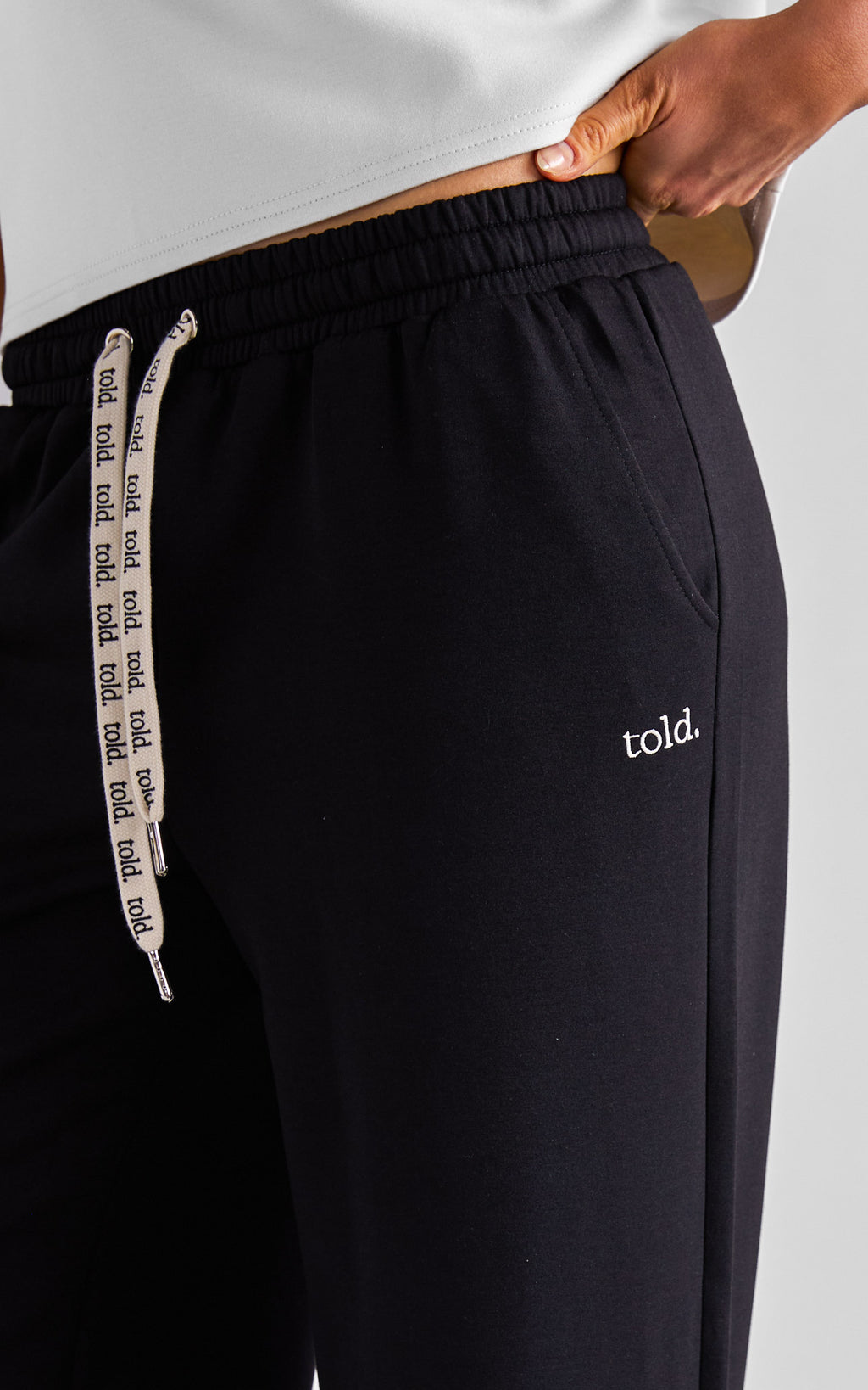 Luther Unisex Wide Leg Trackpants - Black