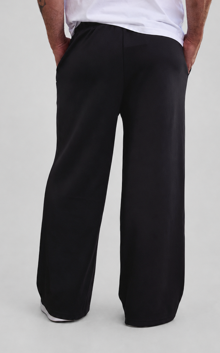 Luther Unisex Wide Leg Trackpants - Black