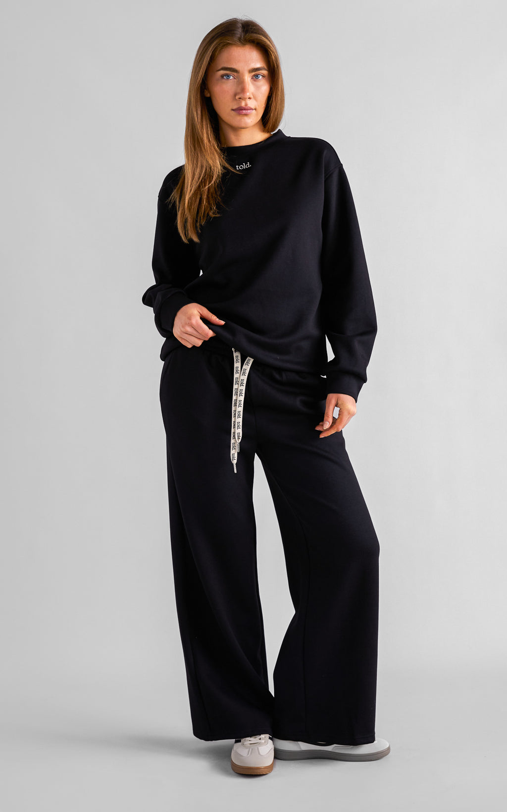 Luther Unisex Wide Leg Trackpants - Black