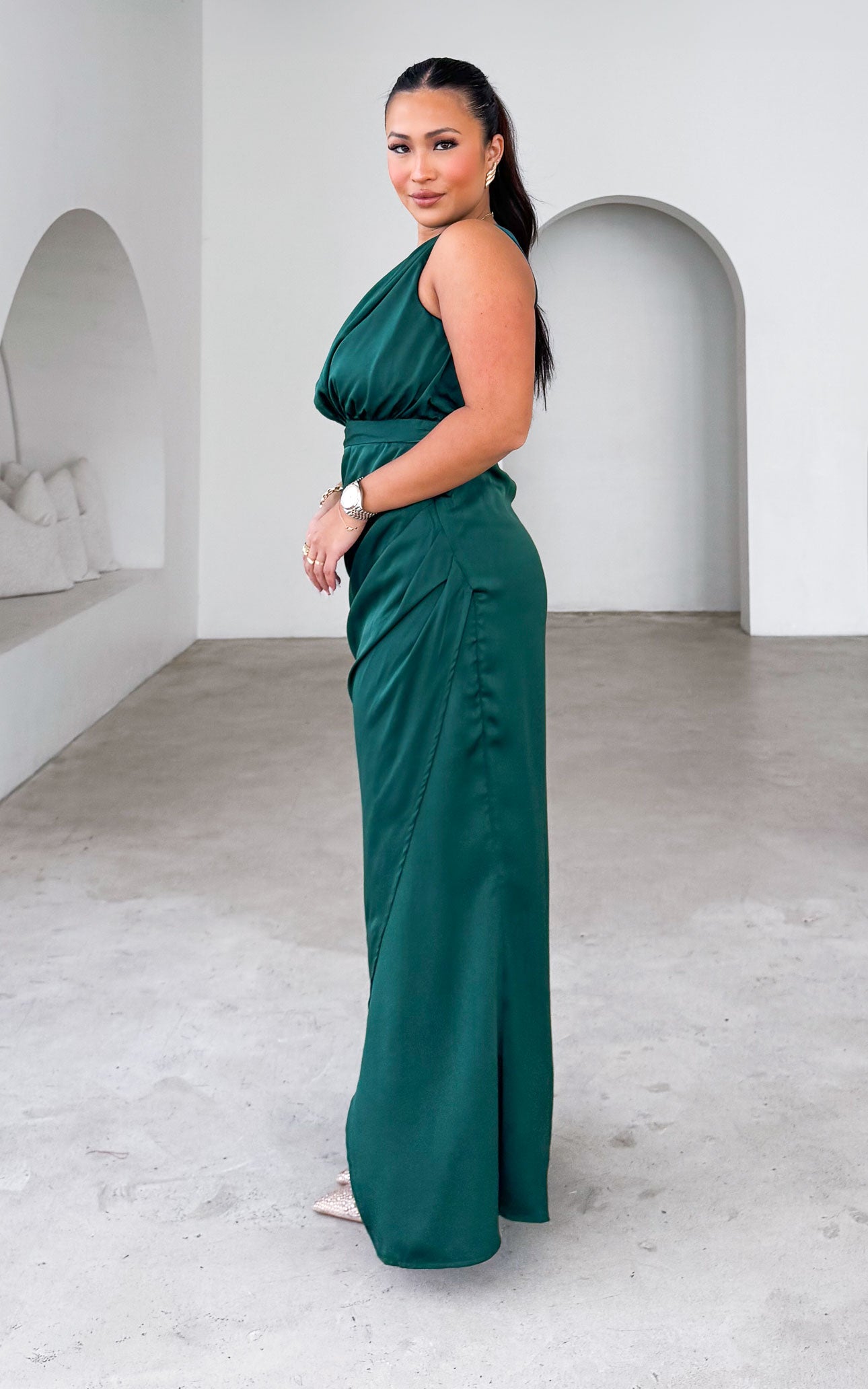 Macpherson Maxi Dress - Teal Green