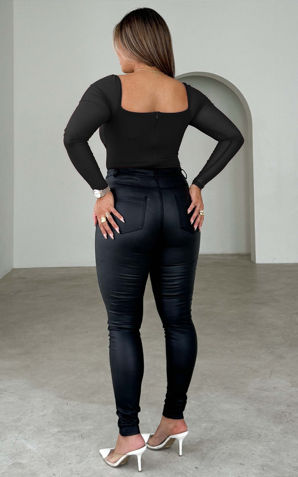 Madison Mesh Bodysuit - Black