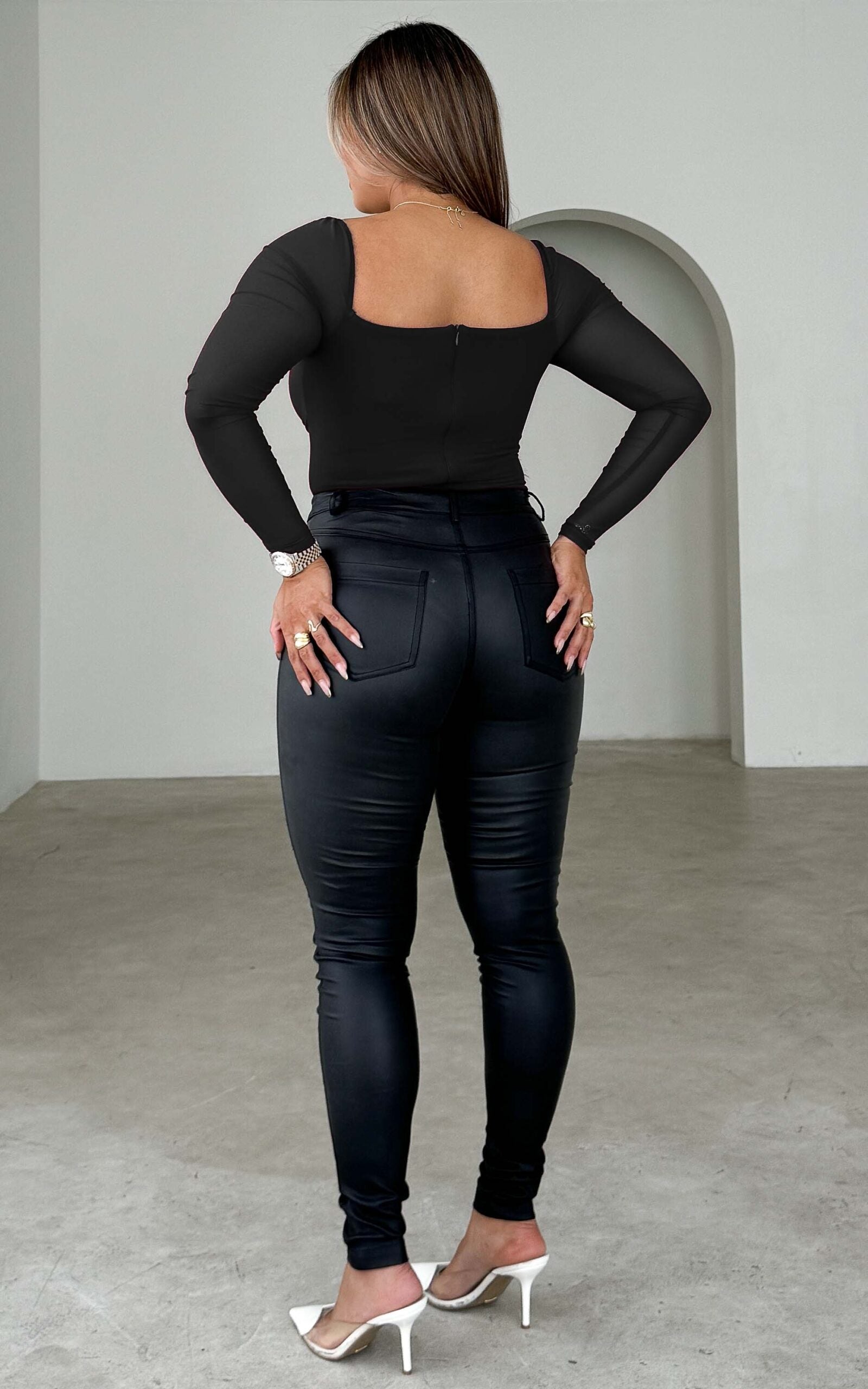 Madison Mesh Bodysuit - Black
