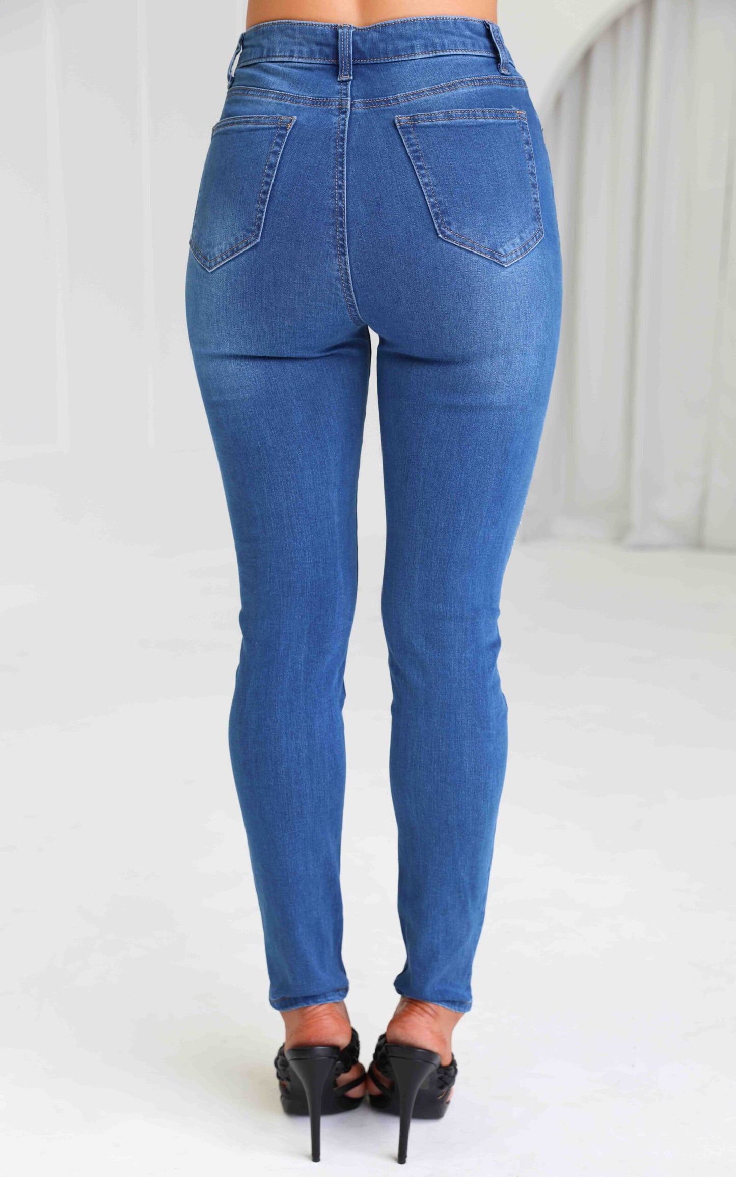 Margaret Skinny Leg Jeans - Mid Blue