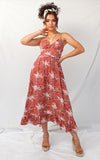 Marilyn Dress - Rust Floral