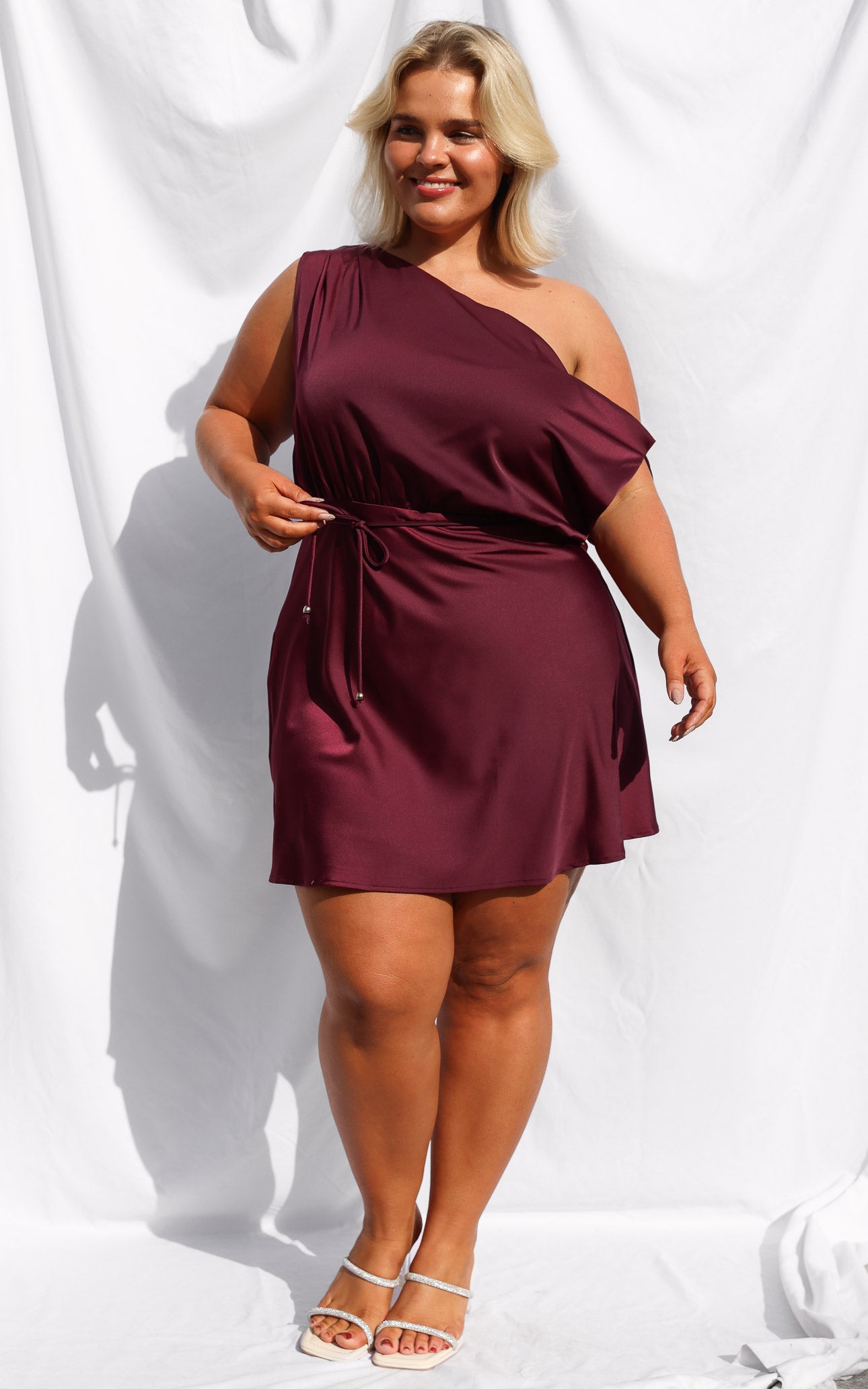Martisha Mini Dress - Wine Plum