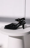 Matilda Heels - Black Rhinestone