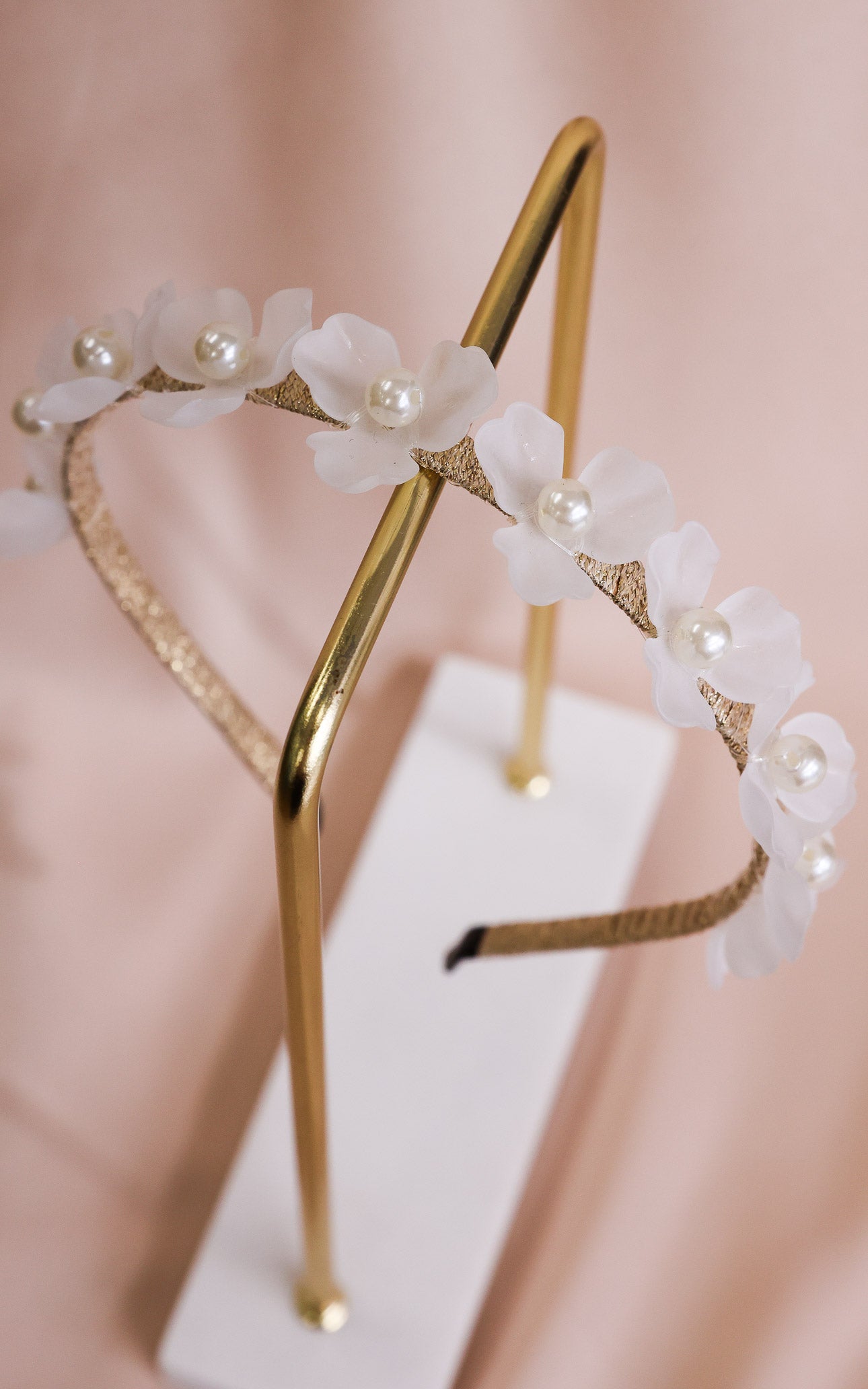 Meadow Headband - Matte Flower Pearl