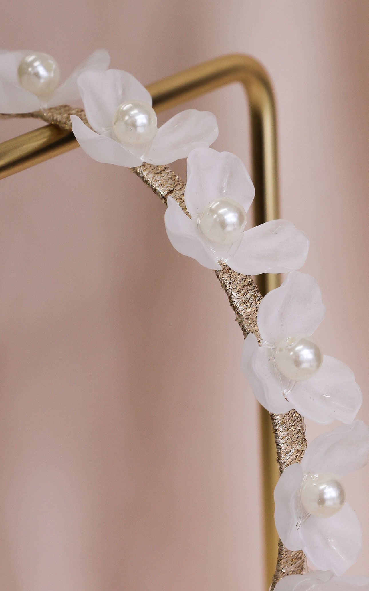 Meadow Headband - Matte Flower Pearl