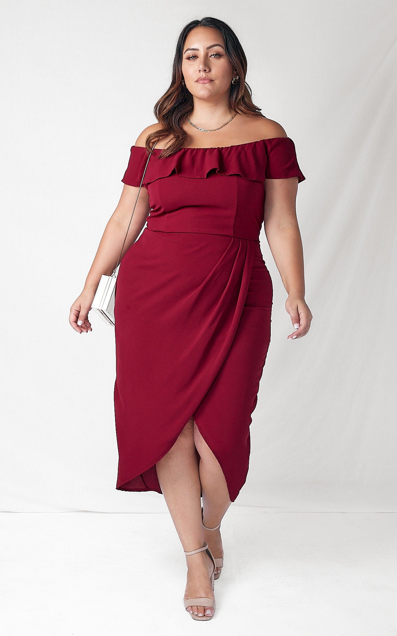 Melanie Dress - Wine