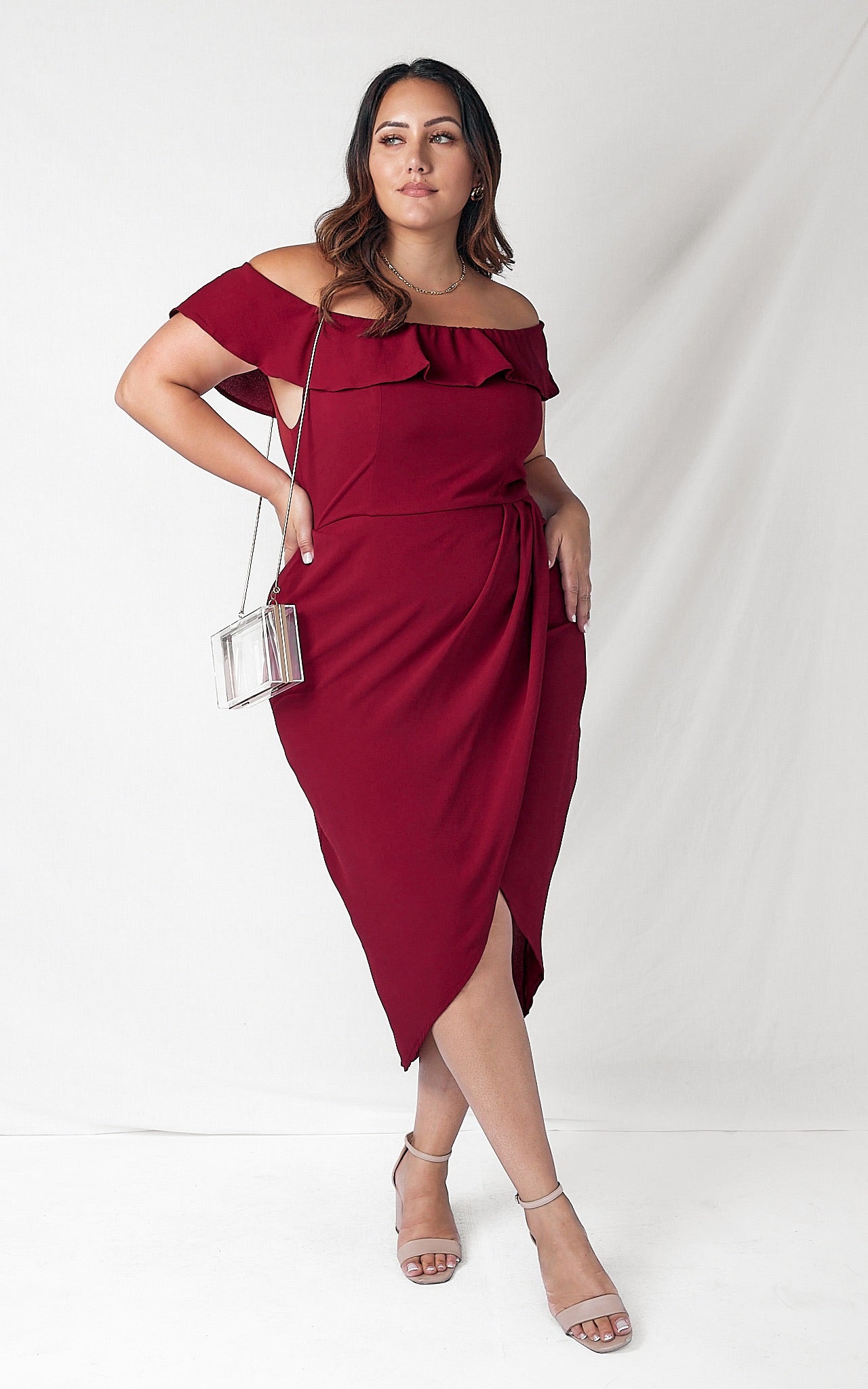 Melanie Dress - Wine