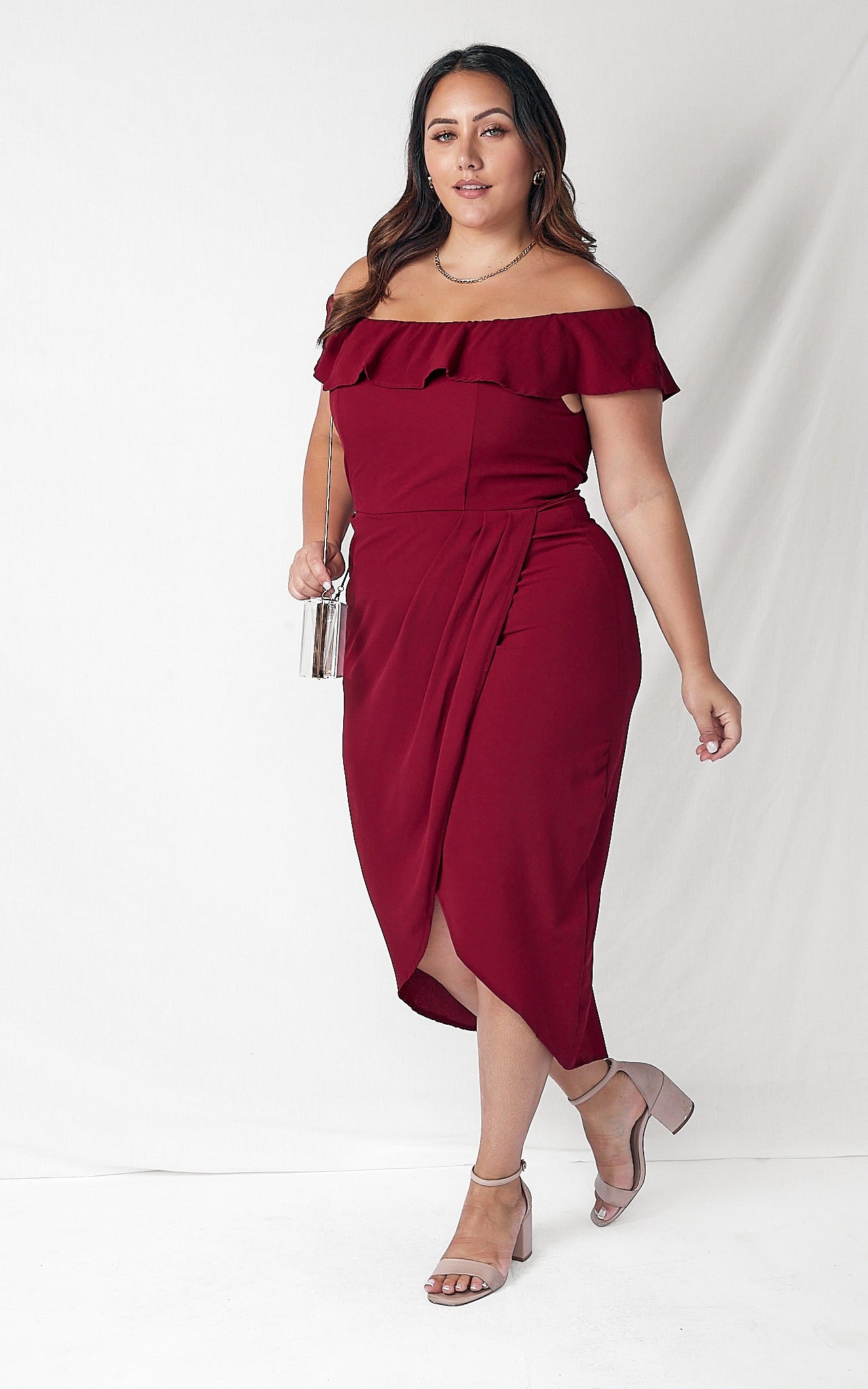 Melanie Dress - Wine