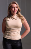 Melia Top - Stone Cream
