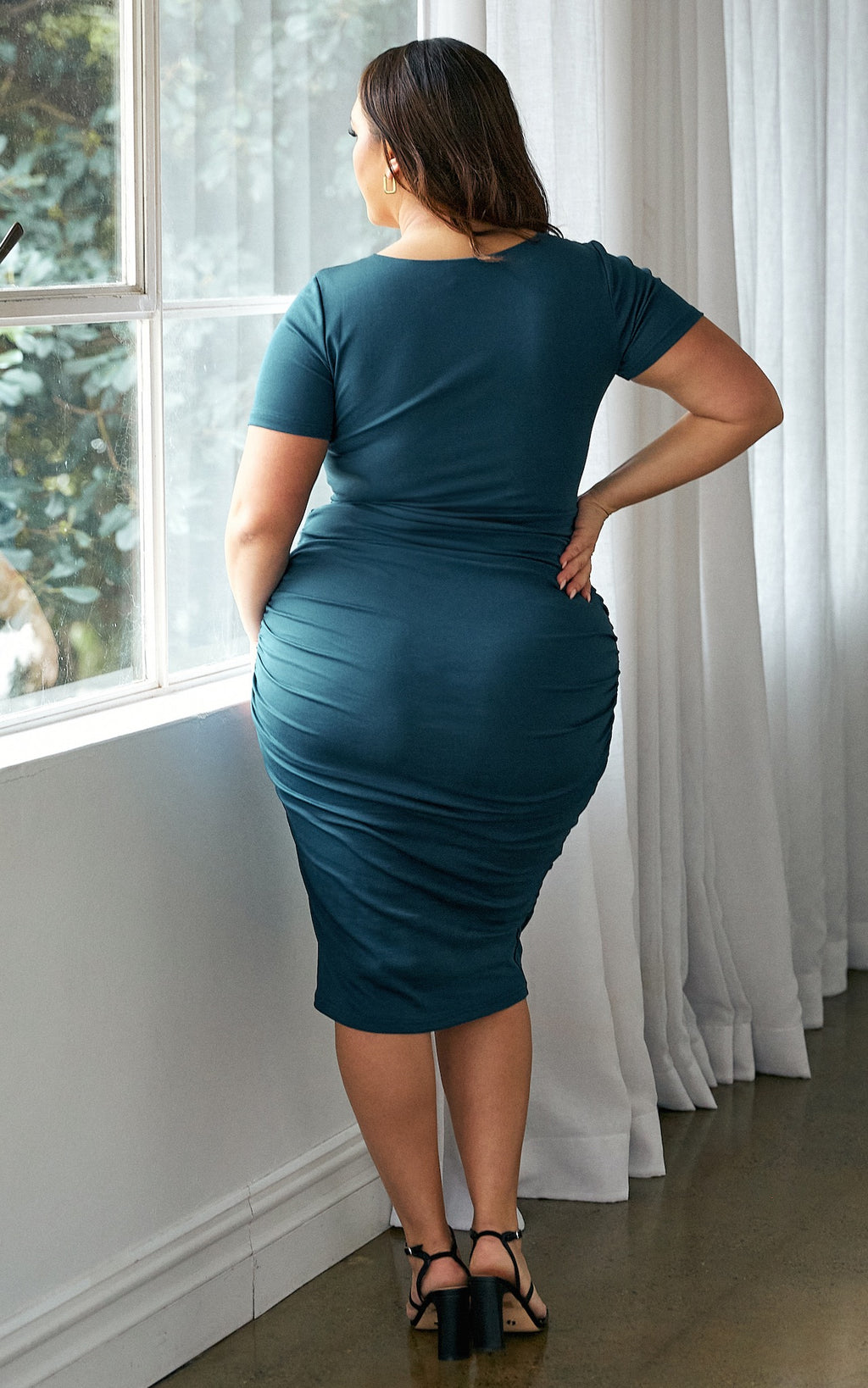 Mercedes Midi Dress - Midnight Blue