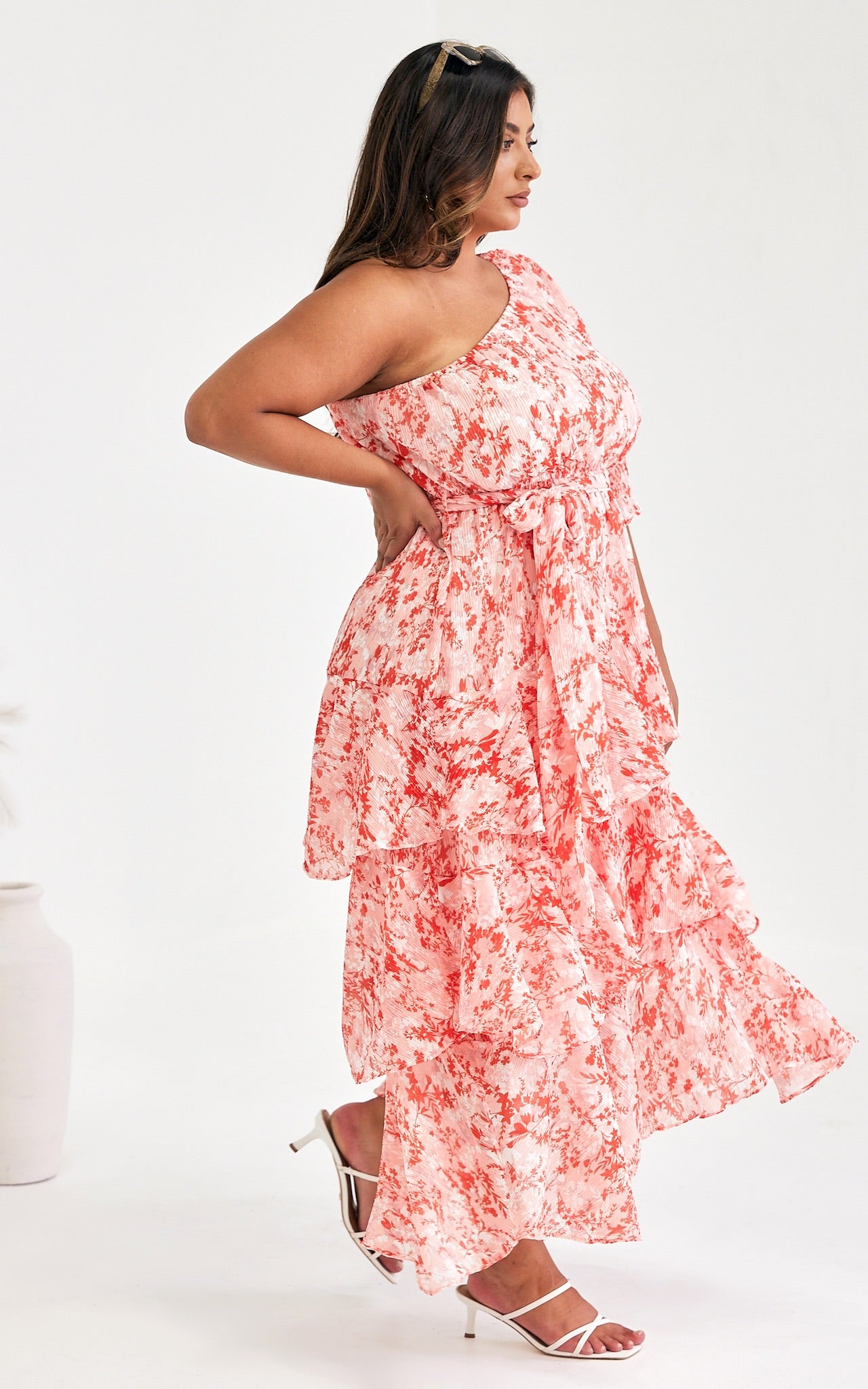 Mikko Midi Dress - Floral Pink