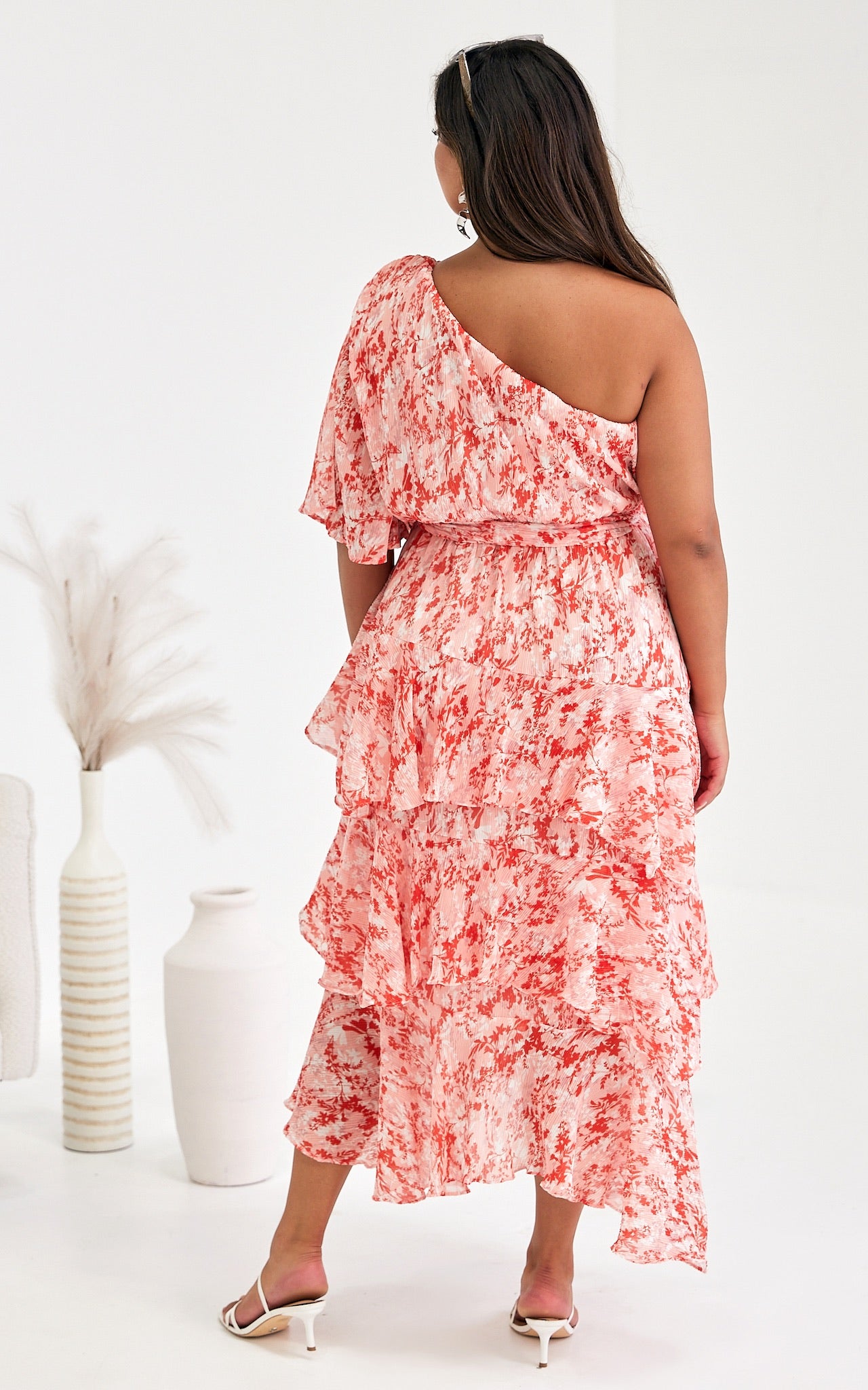 Mikko Midi Dress - Floral Pink