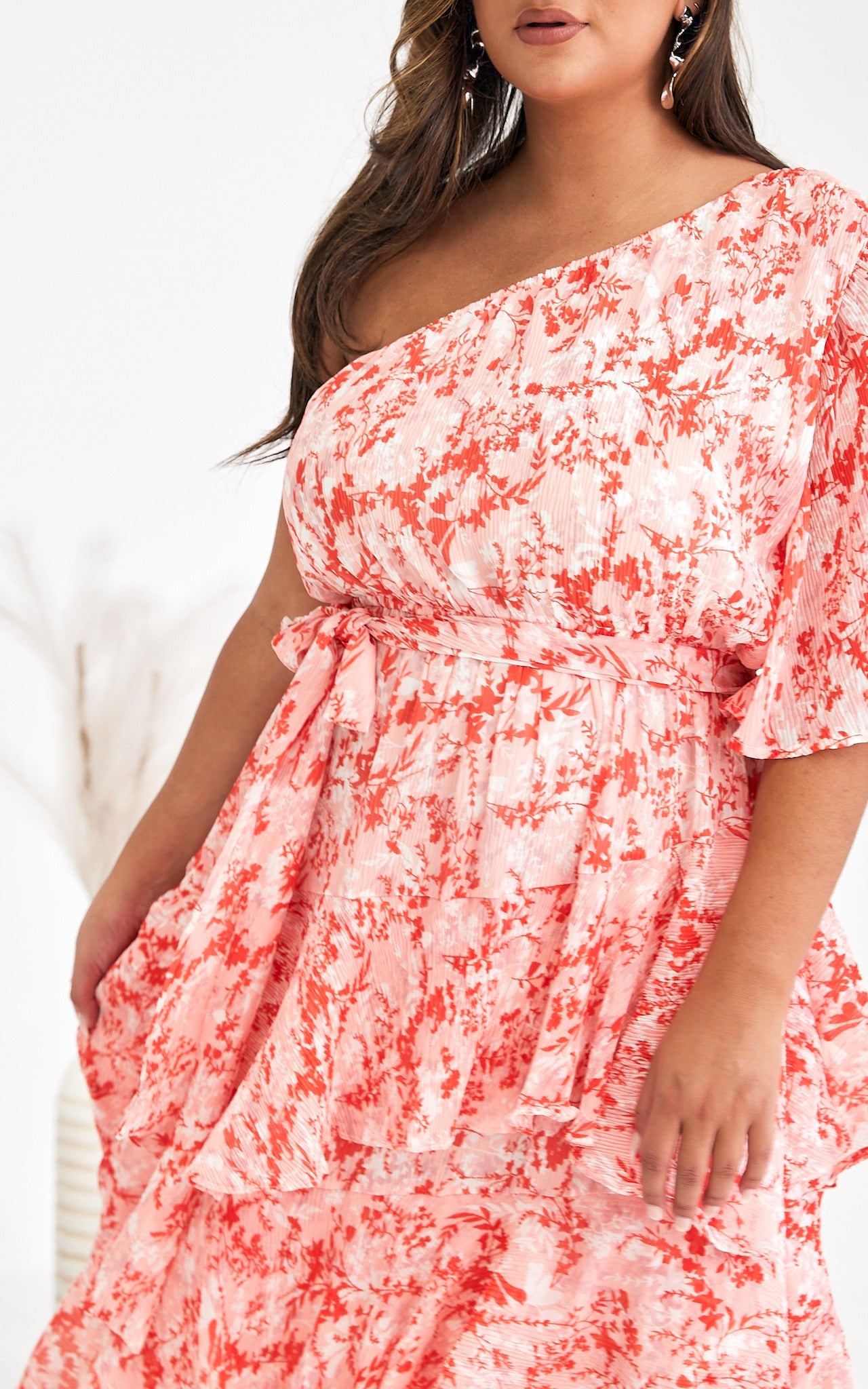 Mikko Midi Dress - Floral Pink