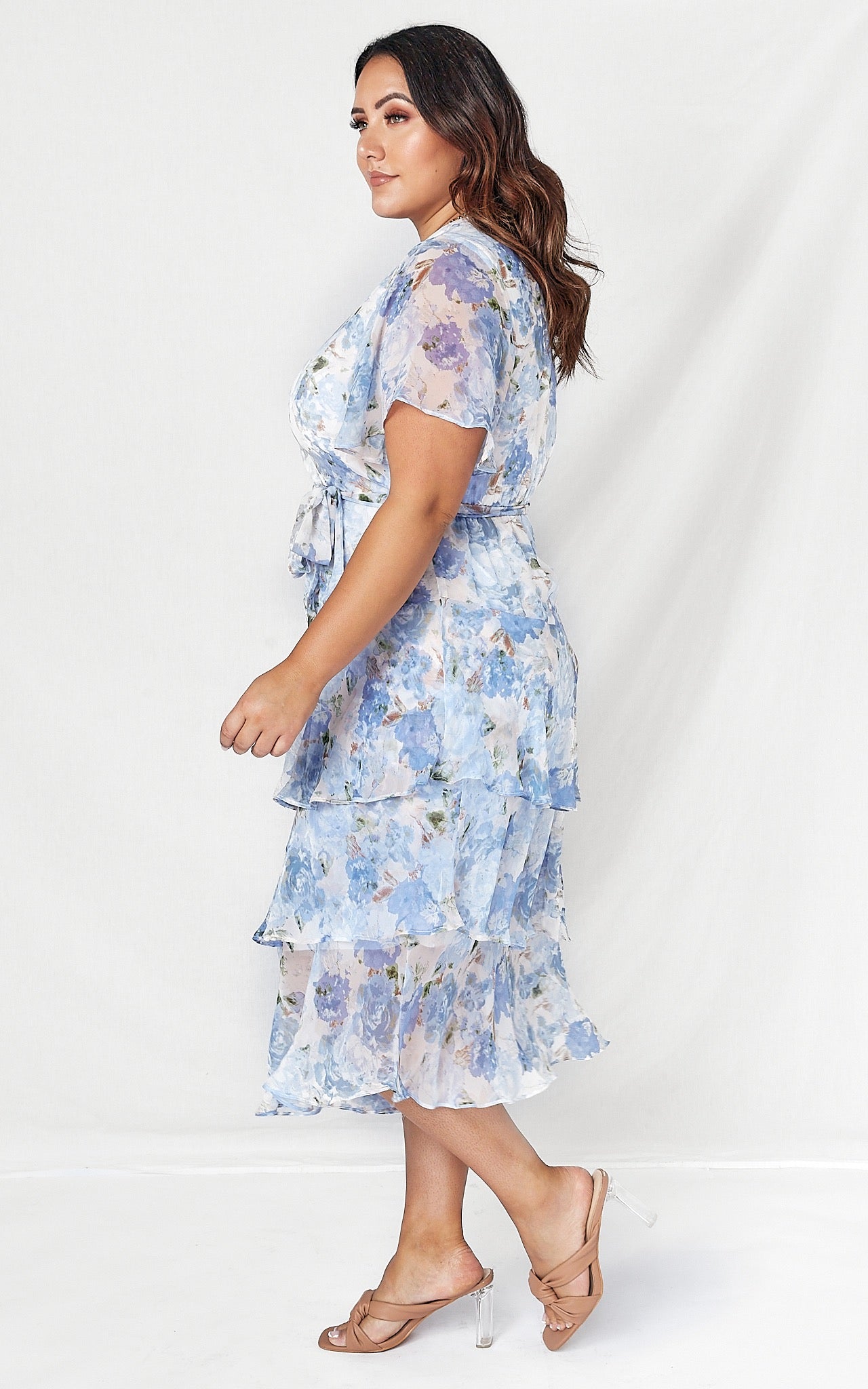 Mila Dress - Blue Floral